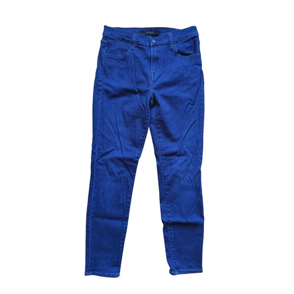 J Brand High Rise Skinny Jeans Dark Wash Ankle Everlast Blue 26 Classic Timeless - Picture 2 of 4